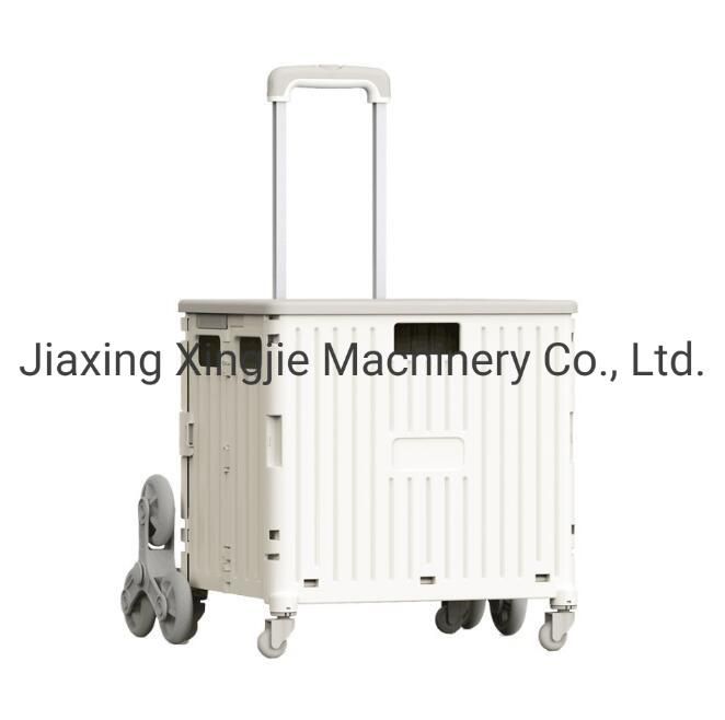 High Quality Folding Plastic Shopping Cart Portable Hand Trolley