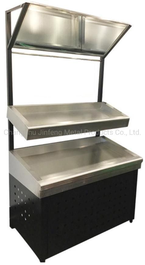 Supermarket & Store Fixture Vegetable and Fruit Display Racking with Mirror