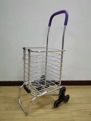 Factory Lightweight Aluminum Alloy Folding Shopping Trolleys Supermarket Carts