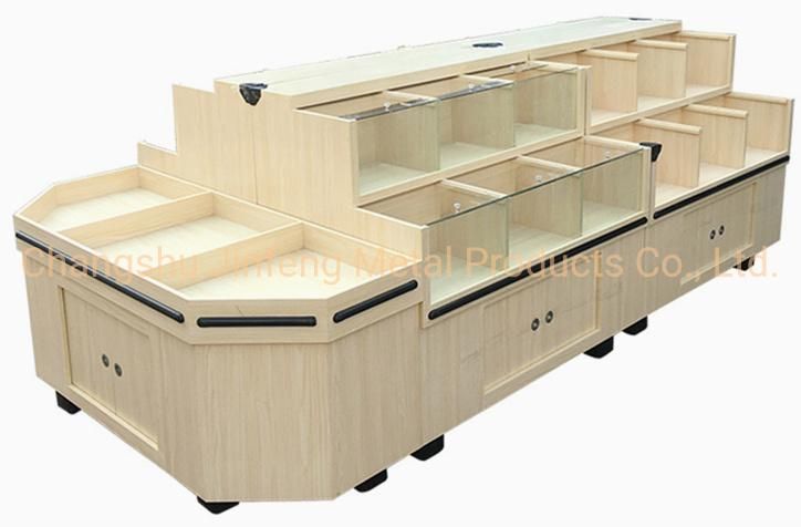 Supermarket Equipment Wooden Display Rack for Snacks