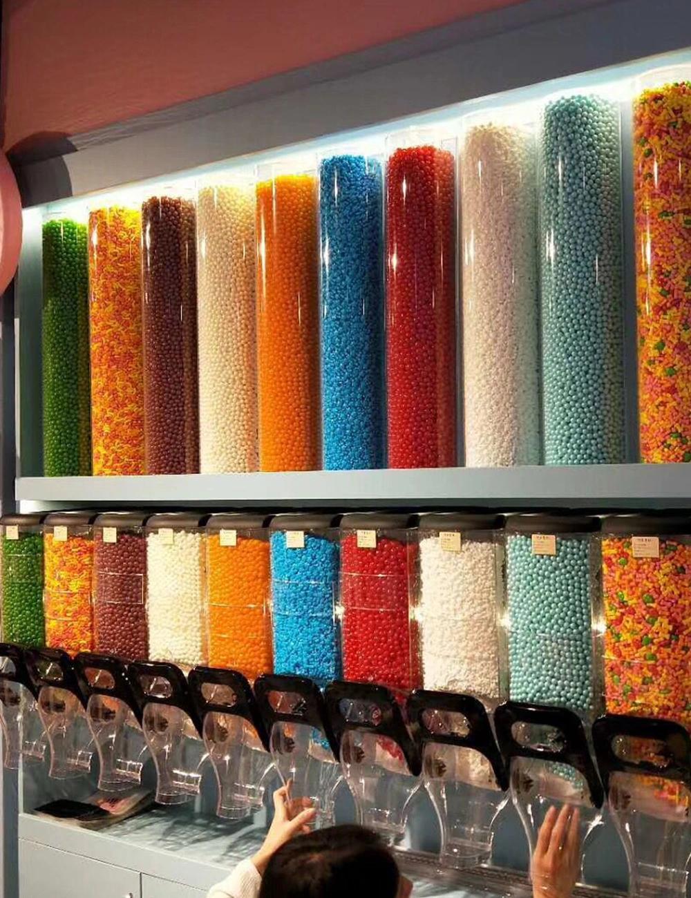 Plastic Bulk Food Dispenser for Candy Store