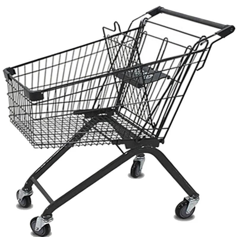 Supermarket Grocery Colorful Folding Box Shopping Trolley