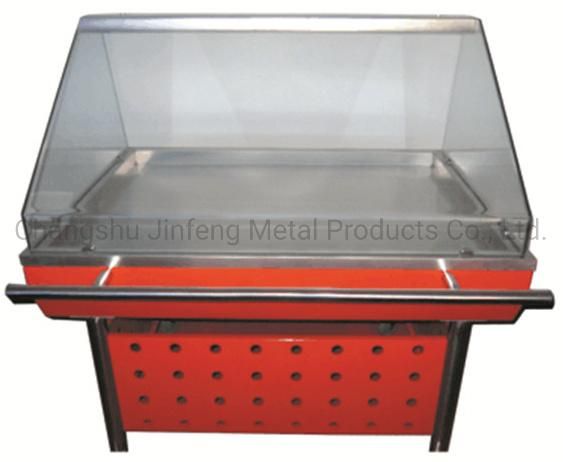 Supermarket Equipment Table Top Counter Showcase for Cooked Food