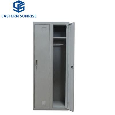 High School Furniture 2 Door Steel Clothes Wardrobe