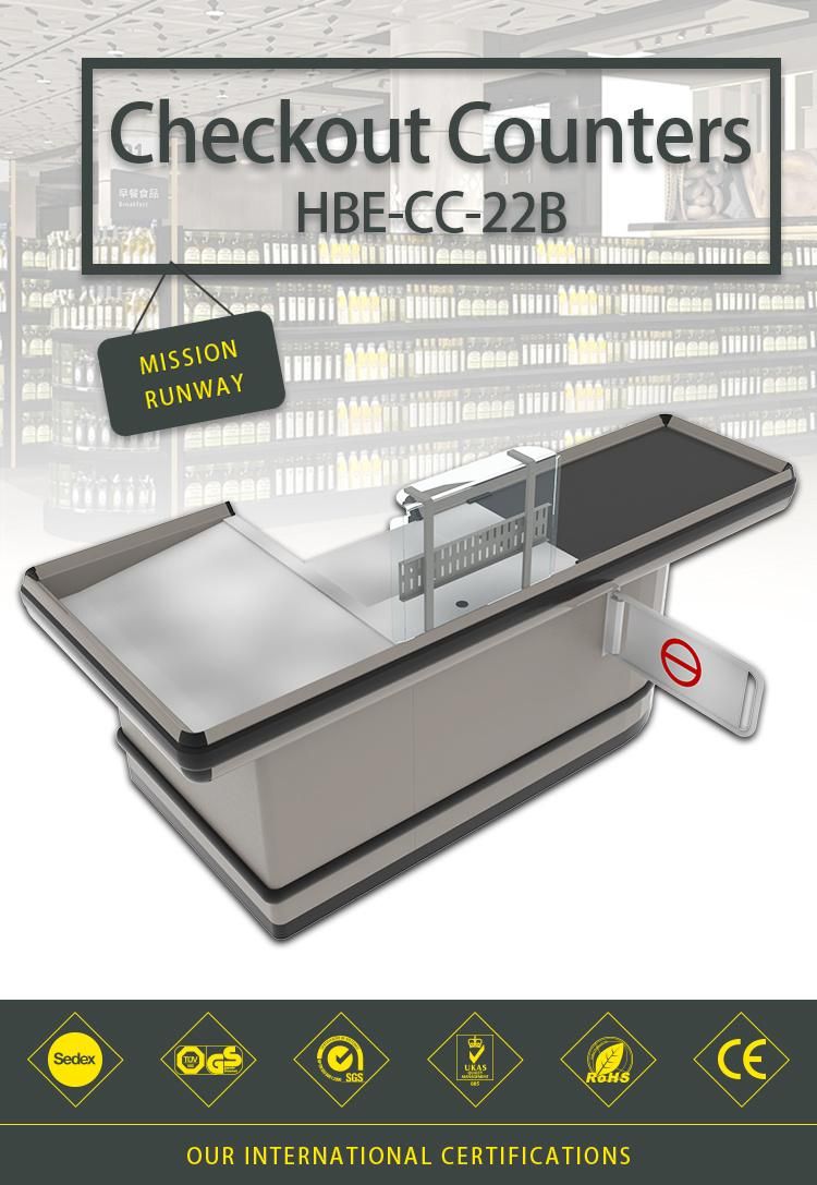 Automatic Supermarket Cashier Equipment Electronic Checkout Counter