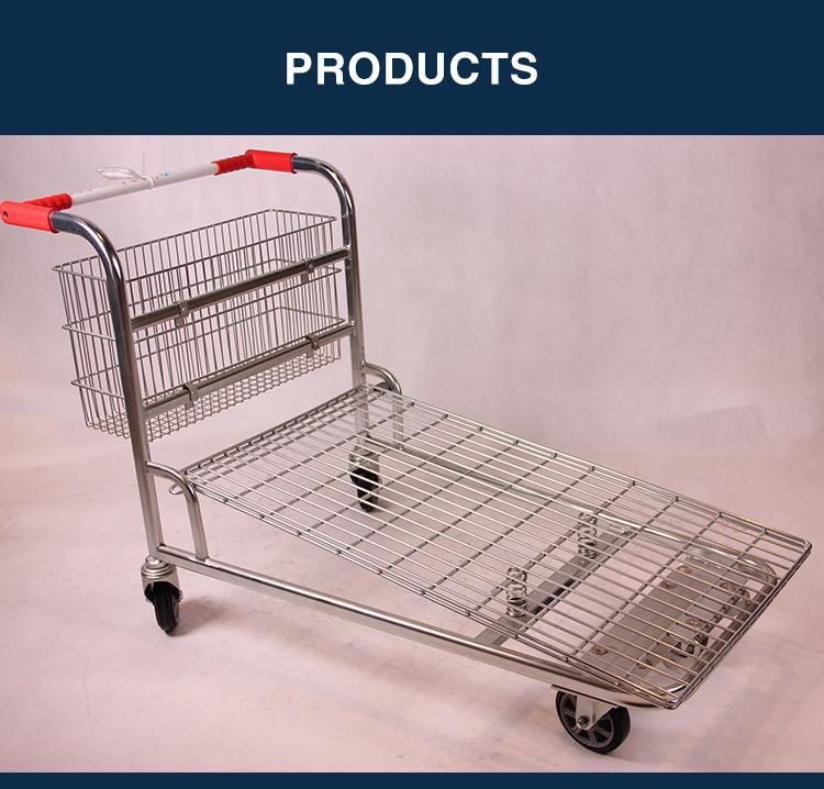 Bohui Factory Direct Supply Supermarket Shopping Trolley Heavy-Duty Warehouse Trucks