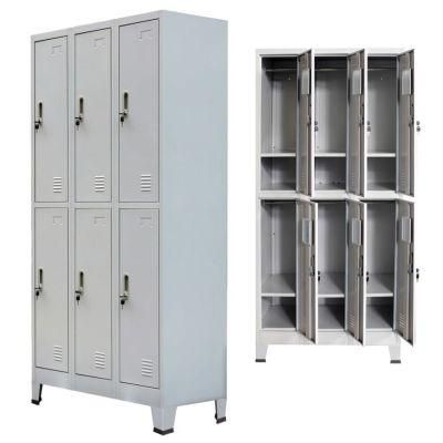 Cold Rolled Steel Metal Storage Locker Cabinet for Hospital Furniture