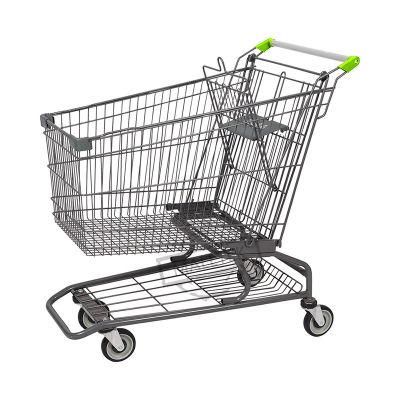 Customized Steel American Supermarket Cart for Sale