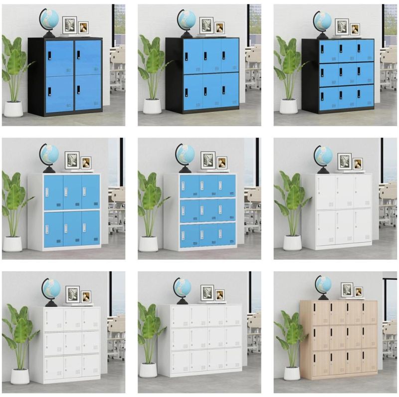 Steel Knock Down 9 Door Sports Lockers with Lock