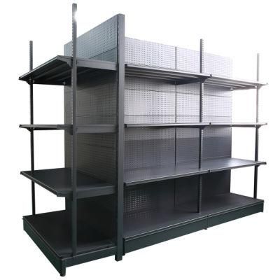 Heavy-Duty Metal Double Side Supermarket Display Shelves