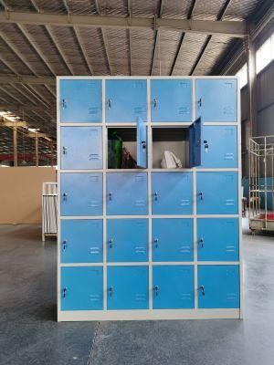 5 Layers 20 Door Metal Box Office Storage Steel Locker