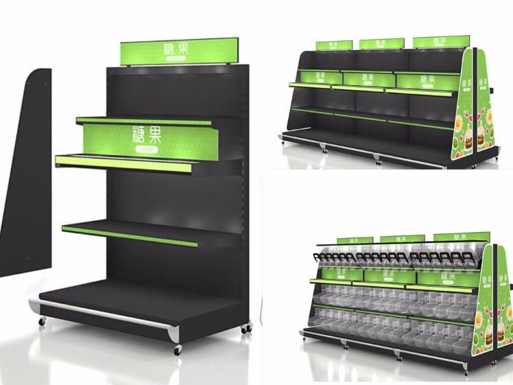 Display Shelf Bulk Food Display Stand for Supermarket