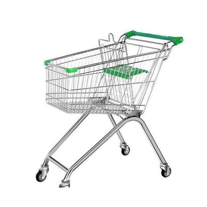 Wire Basket Trolley Store Hand Push Basket Cart Shopping Cart