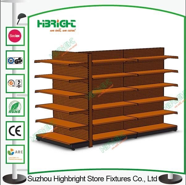 Supermarket Shelving System Gondola Island Wall Unit