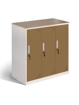 Metal 3 Door Individual Locker Steel Office Staff Storage Locker