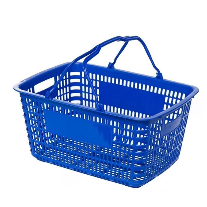 Plastic Supermarket Large Japanese Hole Portable Plastic Hand Shopping Basket