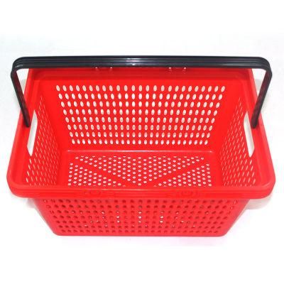 High Quality Supermarket Plastic Shopping Basket Single Handle