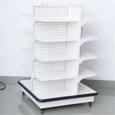 Four Side Store Candy and Gum Display Shelf with Wheels