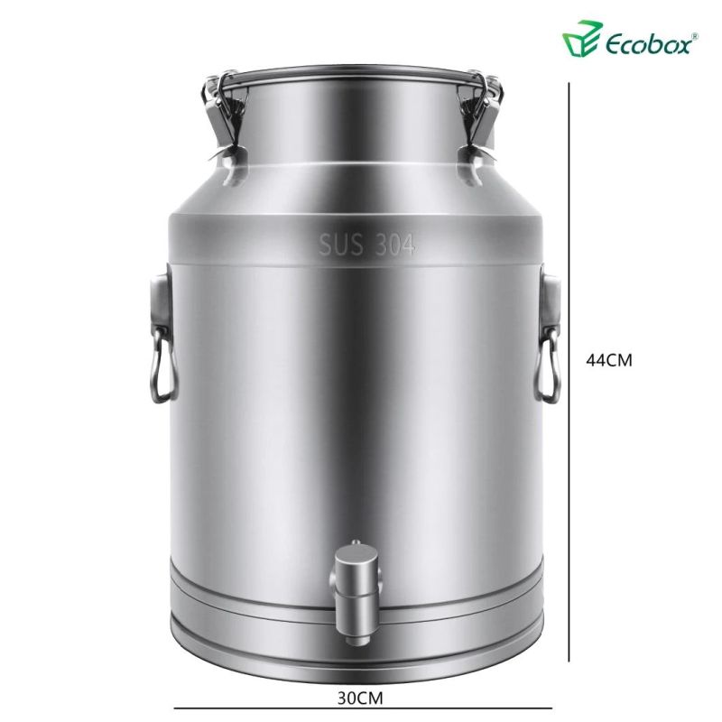 Ecobox Supermarket Stainless Food Grade Fusti Oil Liquid Drum Dispenser Container