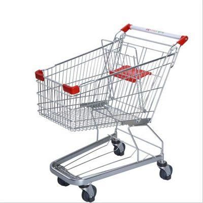 China Supply Factory Price Shopping Cart with Children Seat Supermarket Shopping Trolley