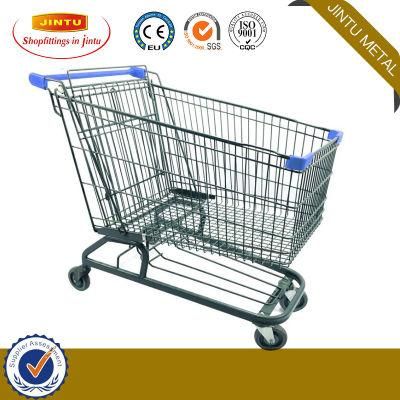 Supermarket Personal Shopping Trolley with 4 Wheels