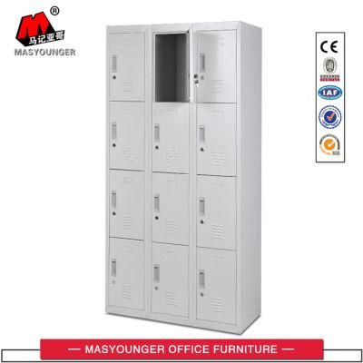 Hospital Use Hot Sale 12 Door Steel Storage Locker