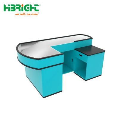 Supermarket New Design Curved End Electric Checkout Counter