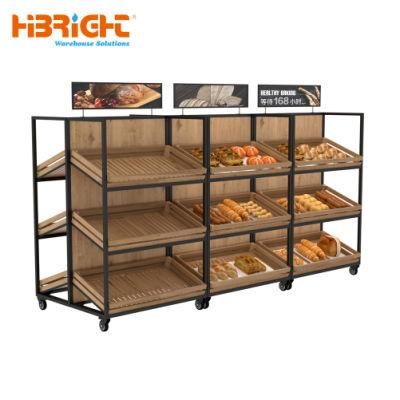 Supermarket Store Bakery Bread Display Rack