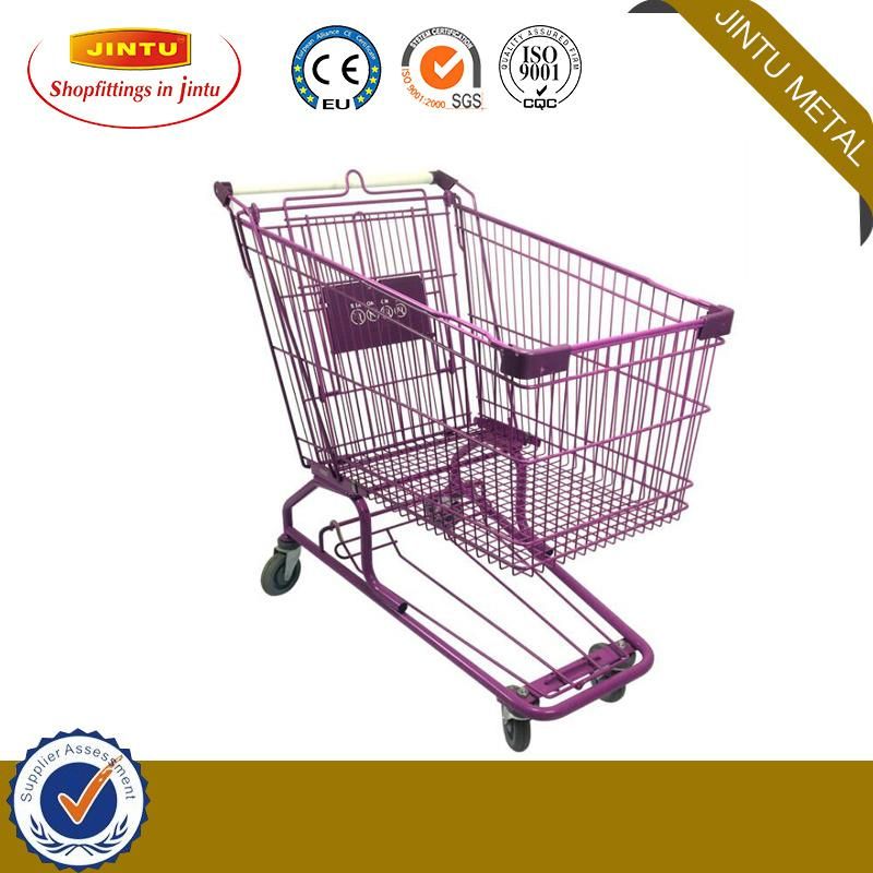 Euro Style Supermarket Shopping Trolley 60L