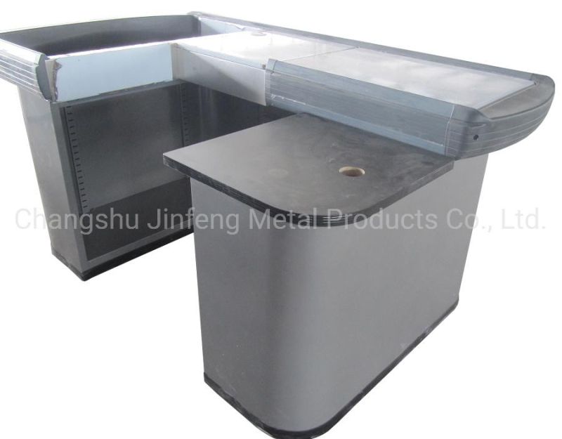 Supermarket Metal Furniture Checkout Counter Cashier Counter