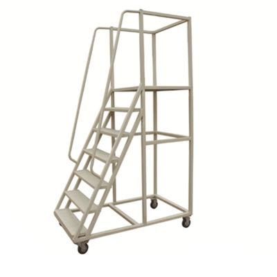 Cheap Price Warehouse Stainless Steel Rolling Mobile Platform Ladder Truck