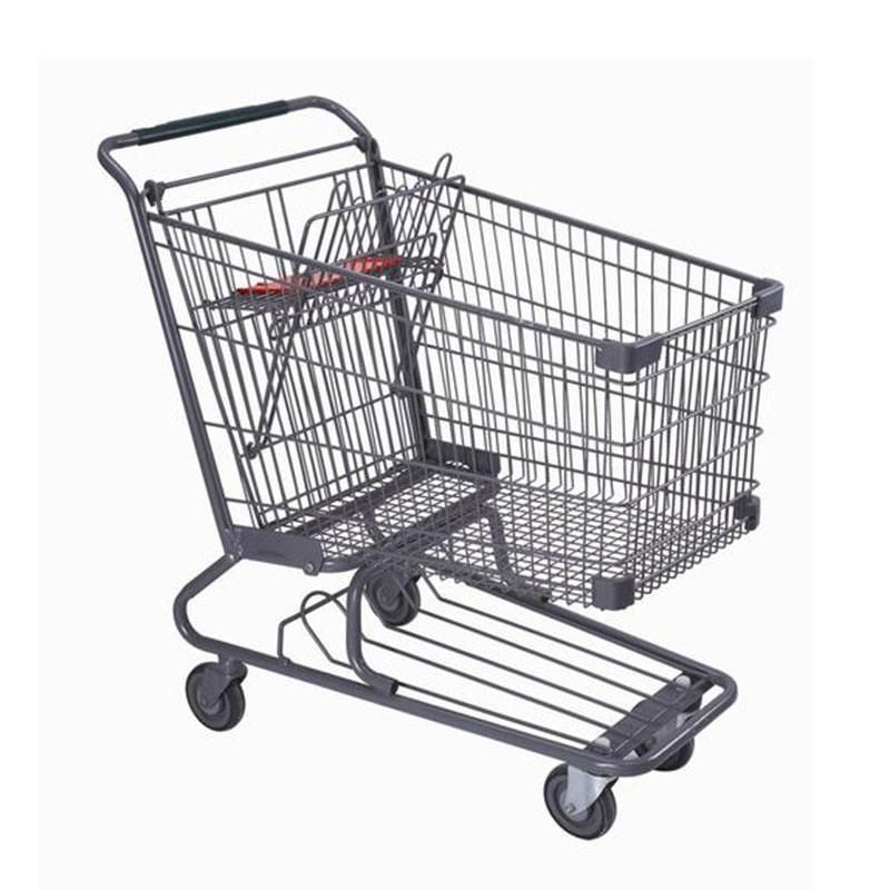 Supermarket Metal Commercial Grocery Carts Shopping Trolley