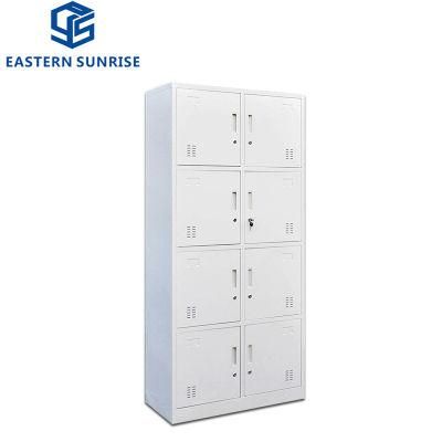 8 Doors Locker for Dormitory Garage Tool Storage