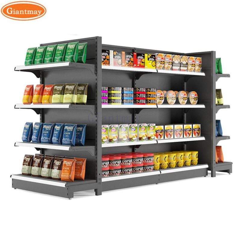 Giantmay Customized Supermarket Snack Shelves Retail Storage Rack Gondola