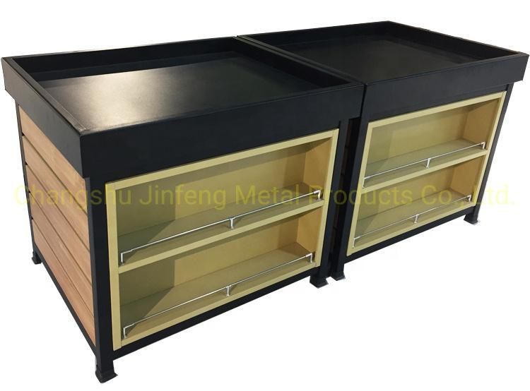 Supermarket Equipment Wooden Display Rack for Fruits and Vegetables