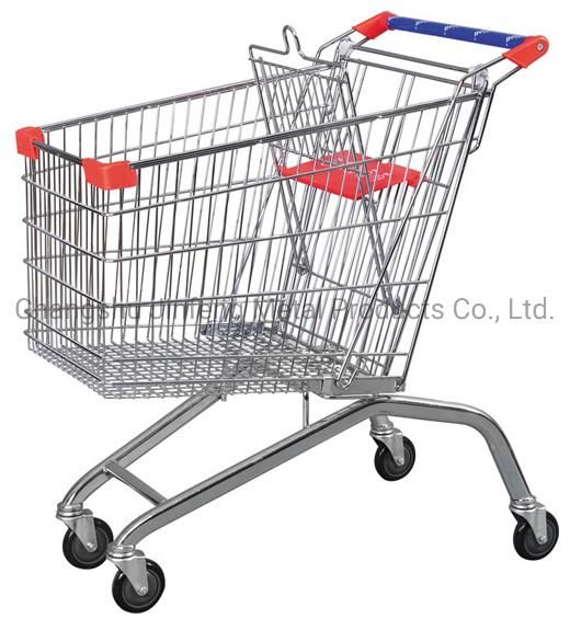 Supermarket Equipment Shopping Carts Metal Trolleys Jf-T-002