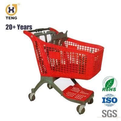 Hottest Supermarket 135L Plastic Shopping Cart