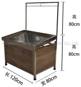 Wooden Supermarket Shelves Fruit and Vegetable Wooden Display Rack Jf-Vr-167