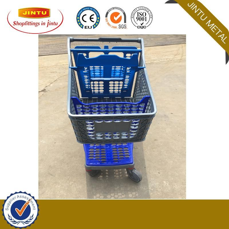 Supermarket Equipment Supplier Shopping Carts Plastic Shopping Trolley