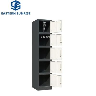 5 Door Metal Locker Steel Locker Sports Changing Room Locker