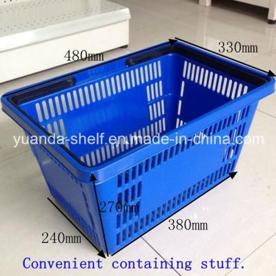 Convenient Store Customer Shopping Handle Plastic Basket