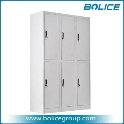 Duarable Staff Steel Locker with 6 Doors