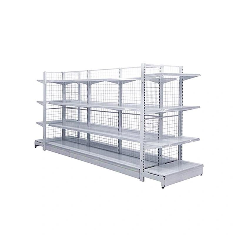 Double Side Shelves Wire Mesh Gondola Shelf Back Net Racks