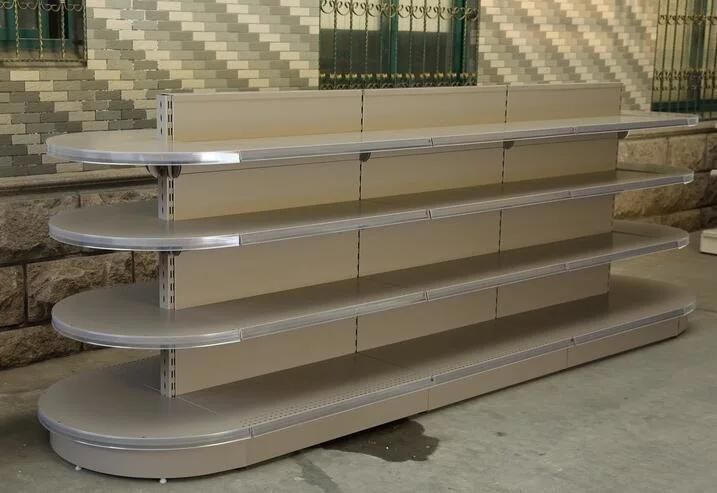 Supermarket Commodity Display Shelf Half Round Head Shelf