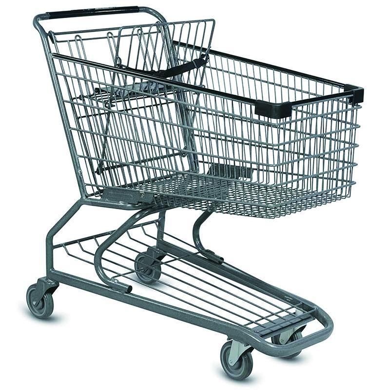 180L Shopping Trolley Metal Shopping Cart