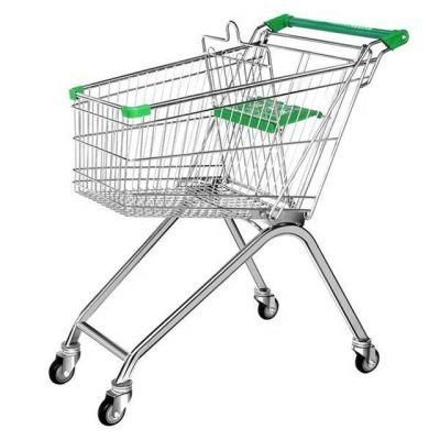 Wire Basket Trolley Store Hand/Supermarket Shopping Trolley