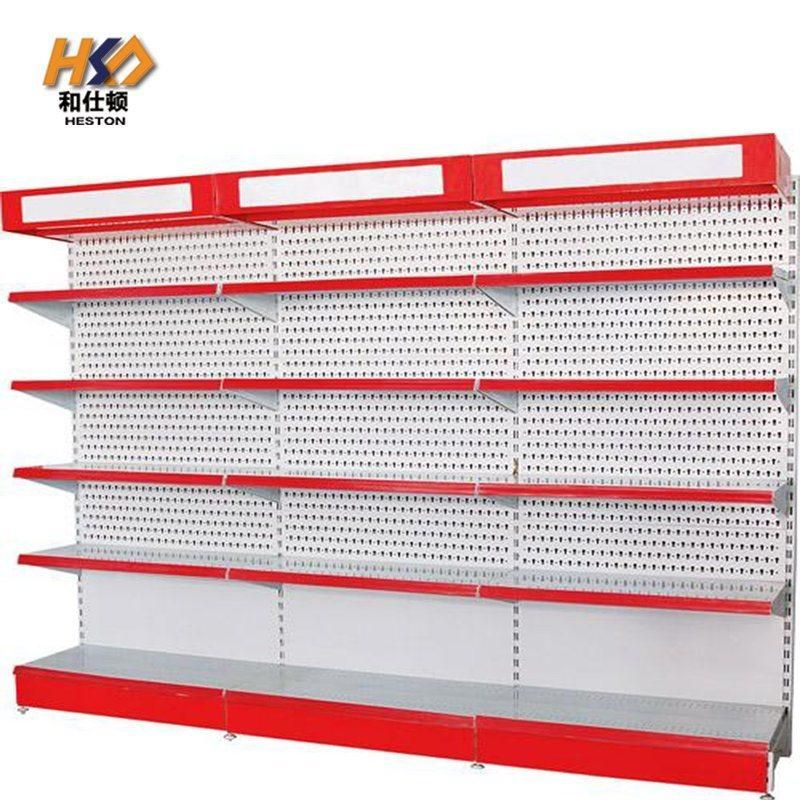 High-Quality Heavy-Duty Cold Rolled Steel Frame Gondolas Supermarket Shelves Grocery Store Shelves