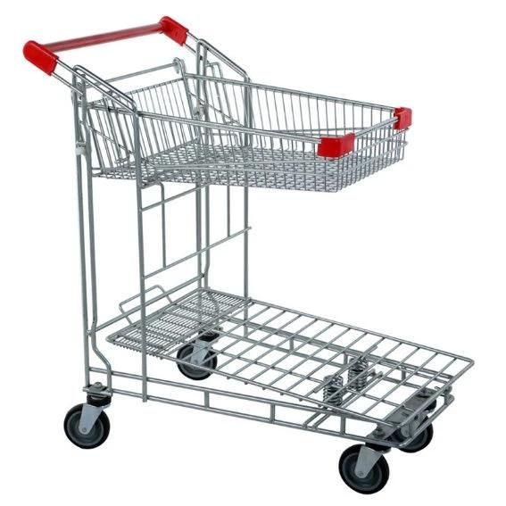 Hand Trolley for Warehouse with Flat Board Flat Trolley