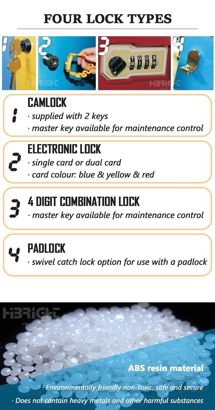 Supermarket Storage Locker ABS Plastic Loker