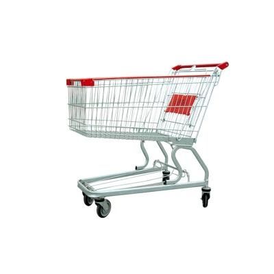 Best Selling 150L American Style Shopping Model-D Trolley for Supermarket